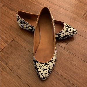 Madewell Spotted Calf Hair Flats